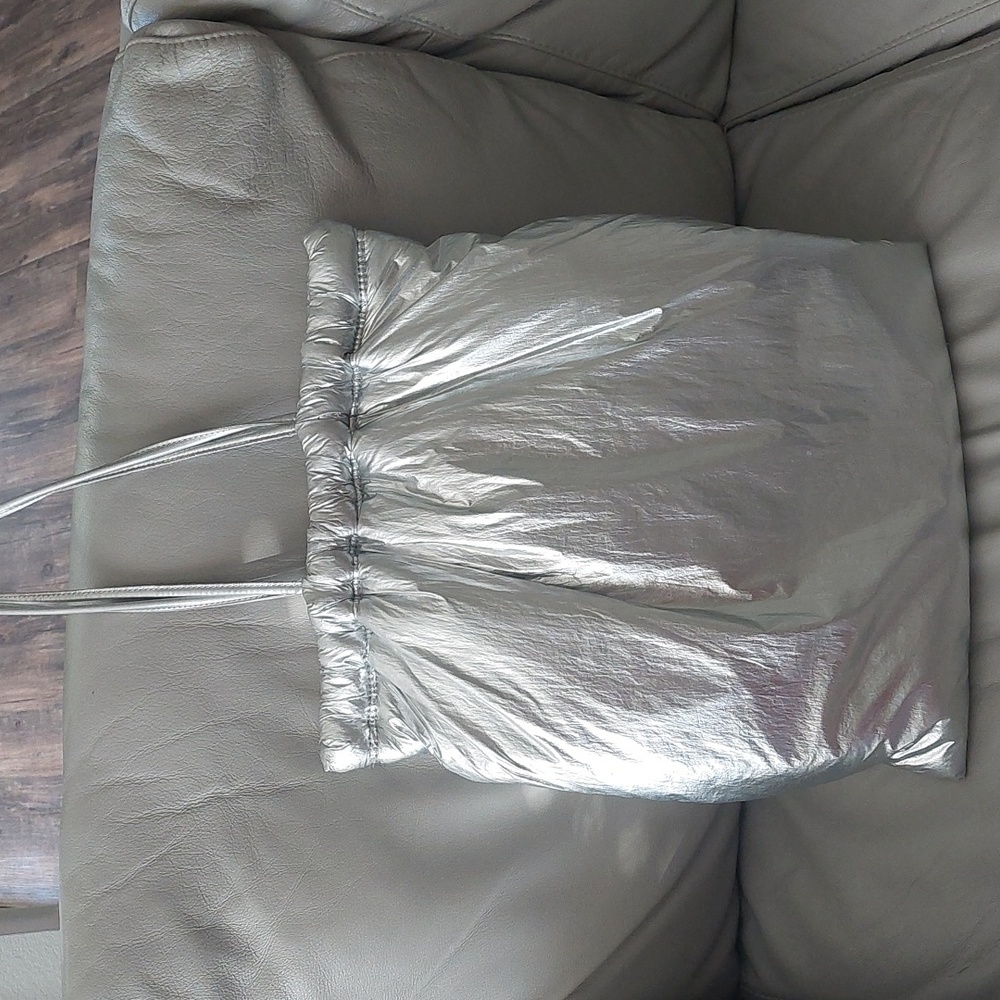 Zara metallic tote bag
